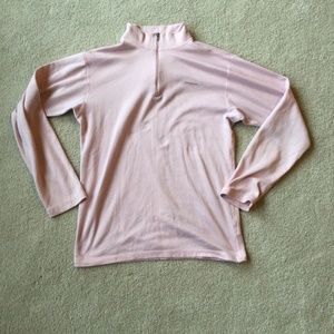 EUC Patagonia girls pink long underwear quarter zip size XL